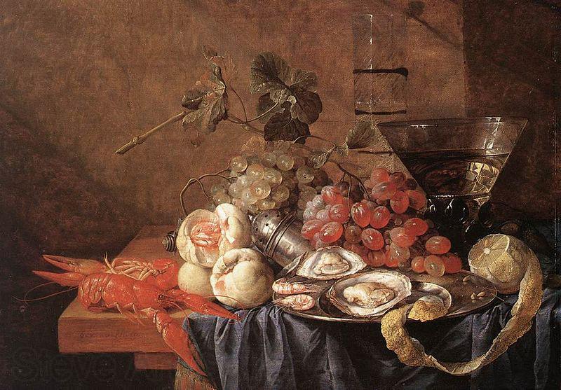 Jan Davidsz. de Heem Fruits and Pieces of Seafood
